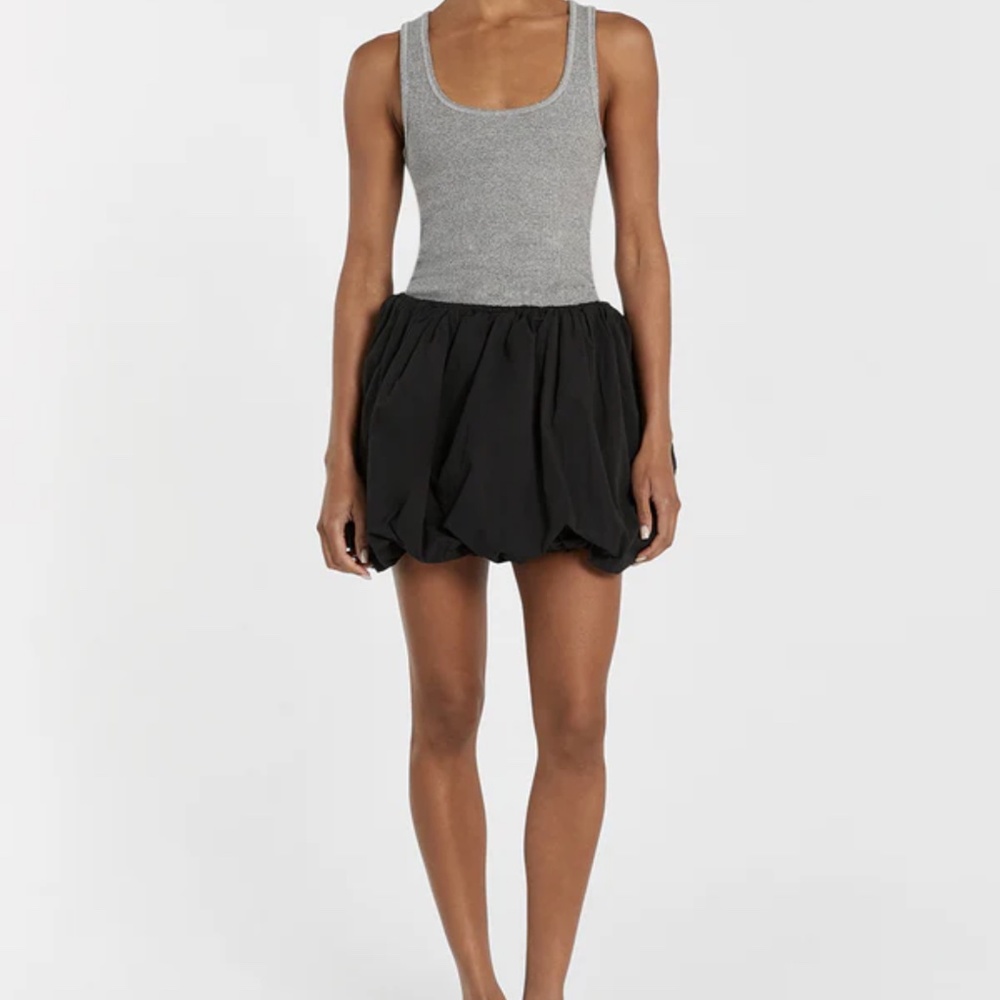 DISSH BLACK BUBBLE MINI SKIRT